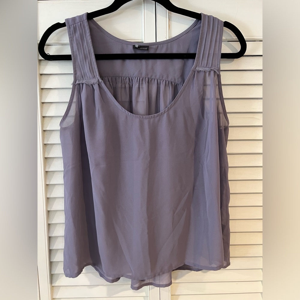 Sparkle and Fade flowy long cropped tank